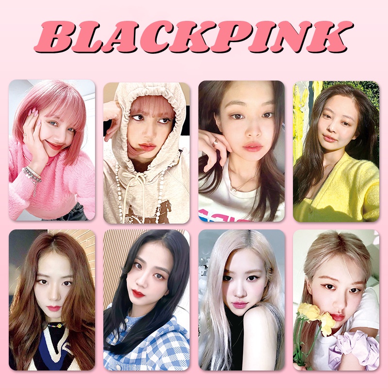 Unids Set Kpop Blackpink Idol Personal Photocards Rose Jisoo Lisa