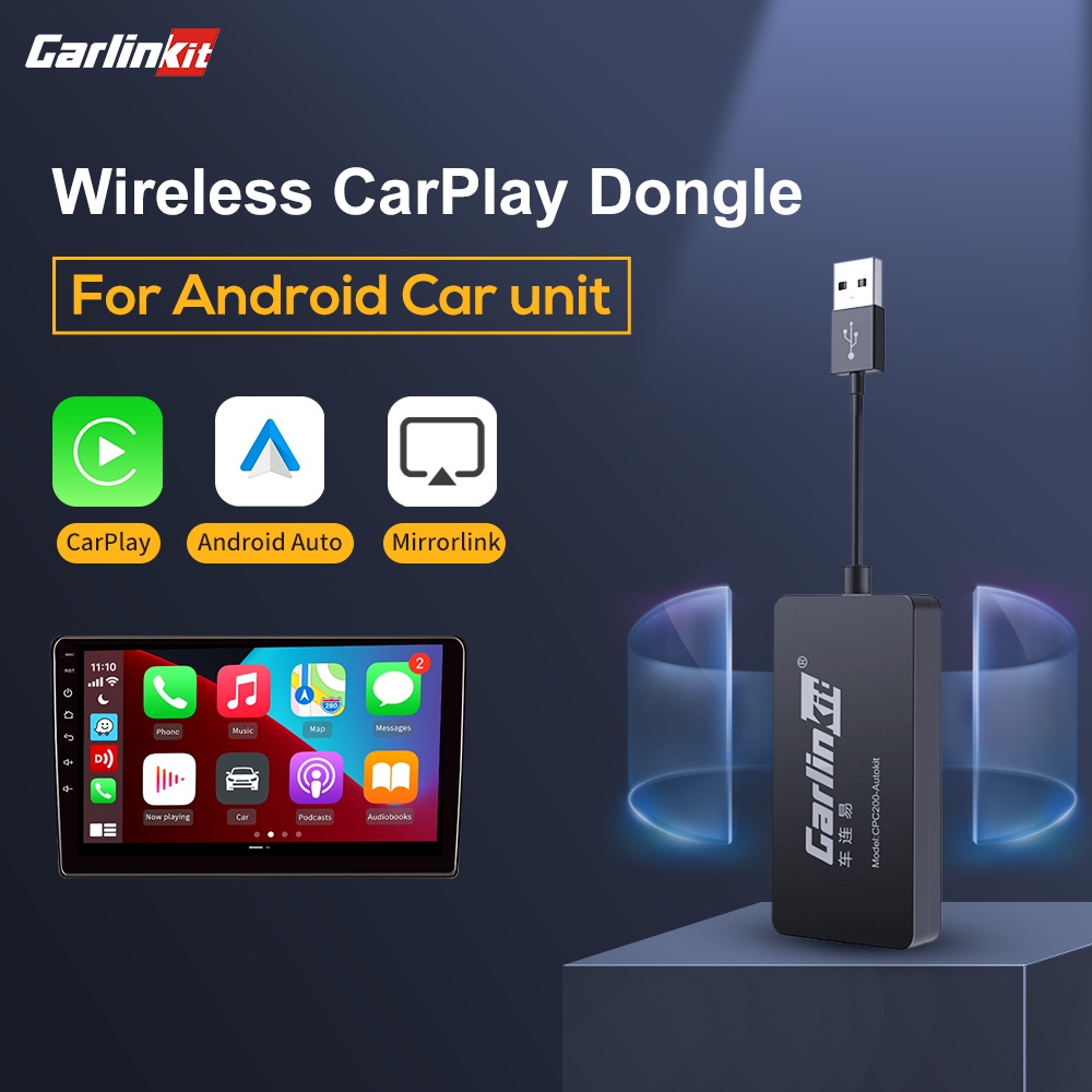 Carlinkit Wireless CarPlay Android Auto Dongle Para Reproductor De