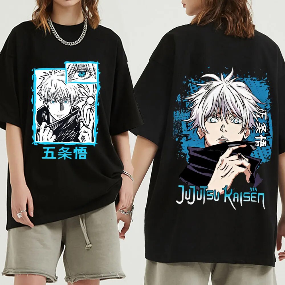 Anime Jujutsu Kaisen Satoru Gojo Gr Fico Camisetas G Ticas Shopee M Xico