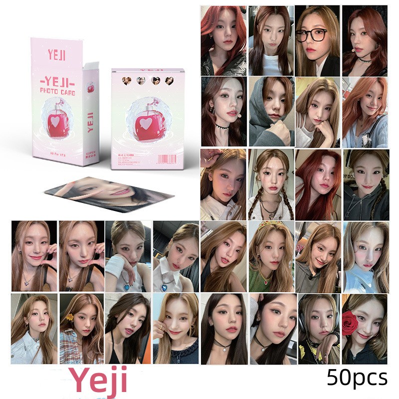 Pcs Itzy Yeji Solo Hologram Laser Lomo Cards Cheshire Kill My