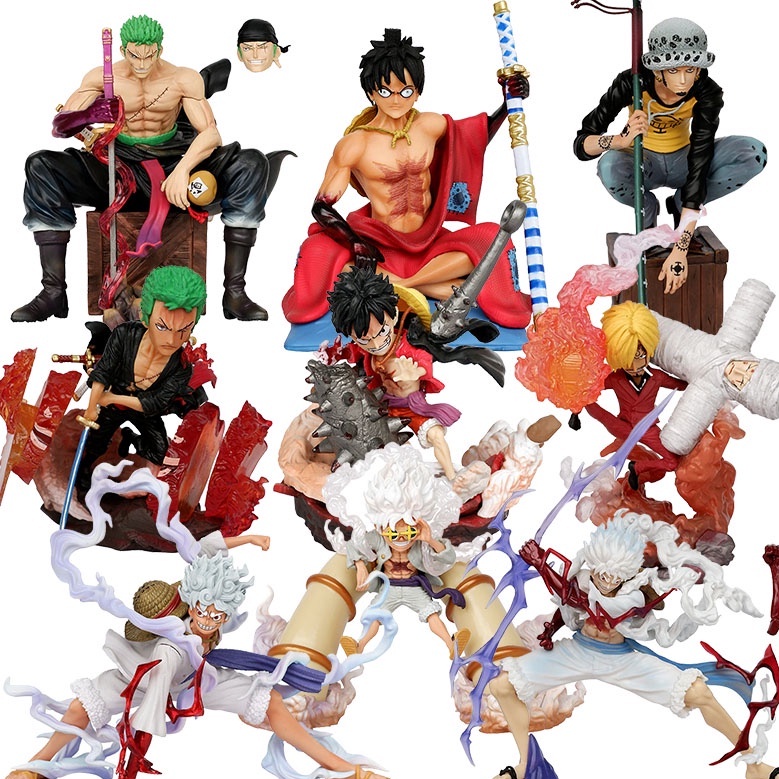 One Piece Figura De Acción Mono D Luffy Gear 5 Nika Sol Dios Roronoa