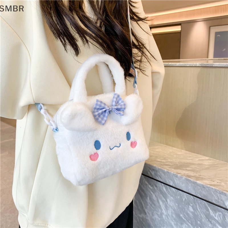 SMBR Dibujos Animados Sanrio Bolsa De Felpa Kuromi Mochila Bolso