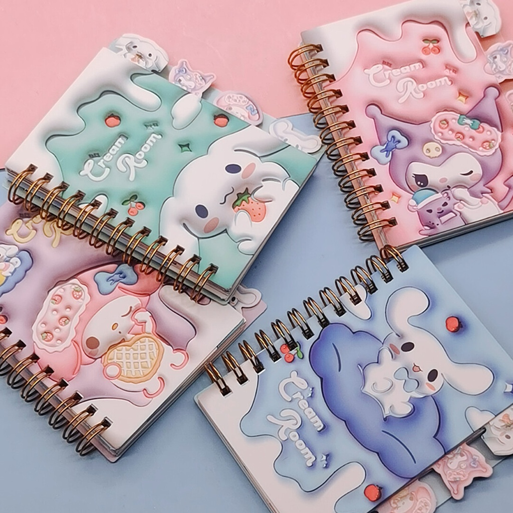 Sanrio Cuaderno D Kuromi Melody Cinnamoroll De Oficina Libro De Bobina