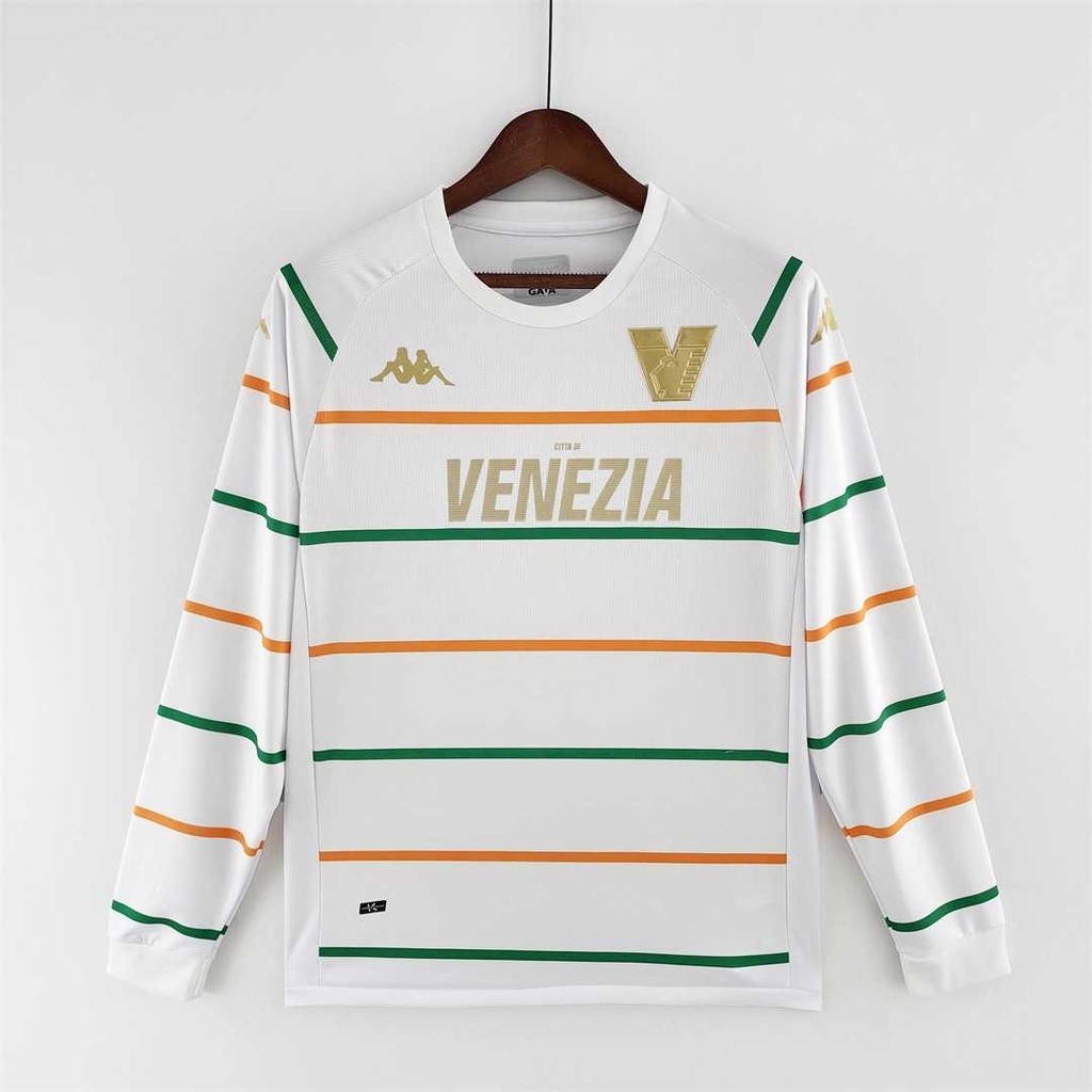 22 23 Venezia Home Away Camiseta De Fútbol De Manga Larga Versión Fan