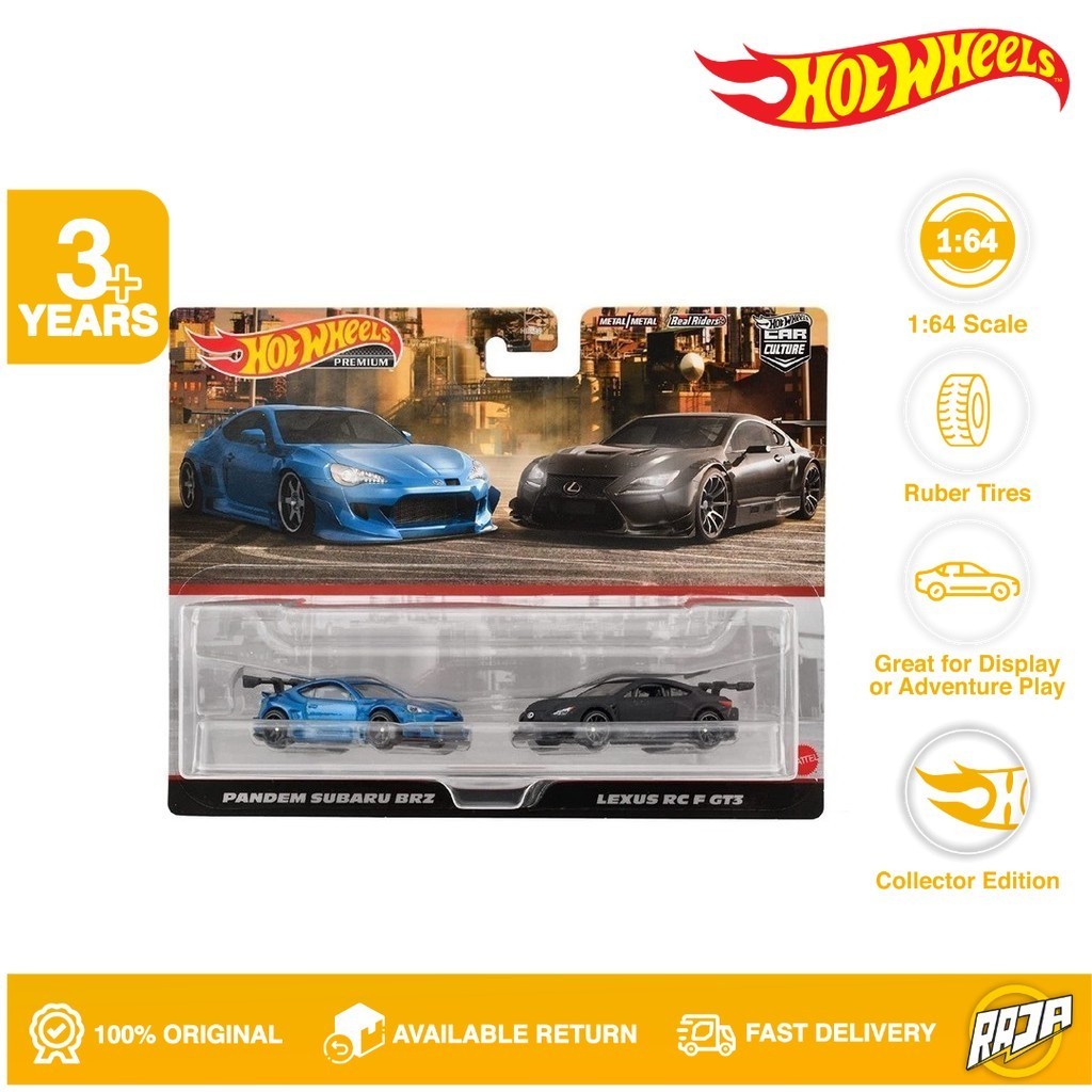 Hot Wheels Premium Twin Pack Paquetes Pandem Subaru Brz Lexus Rc F