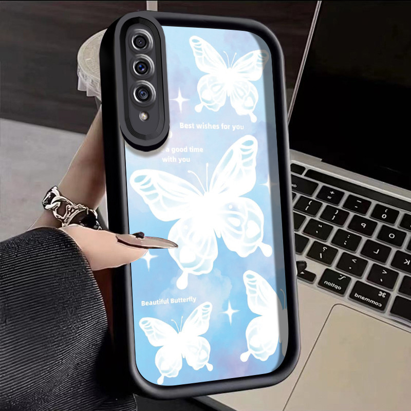 Para Samsung Galaxy A50 A50s A30s Funda Mariposa Ángel Ojos Escalonados