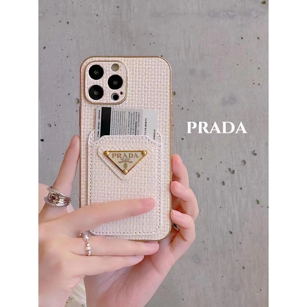 Moda Prada En Funda De Cuero Para Iphone Pro Max