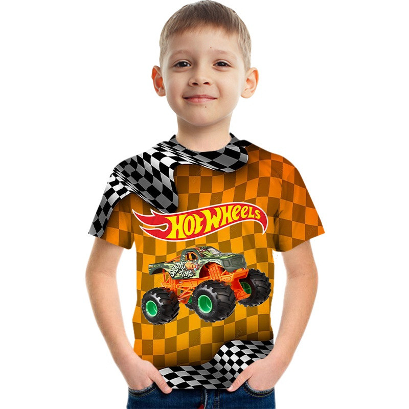 HOT WHEELS MONSTER TRUCK Imprimir Camiseta De Los Niños Shopee México