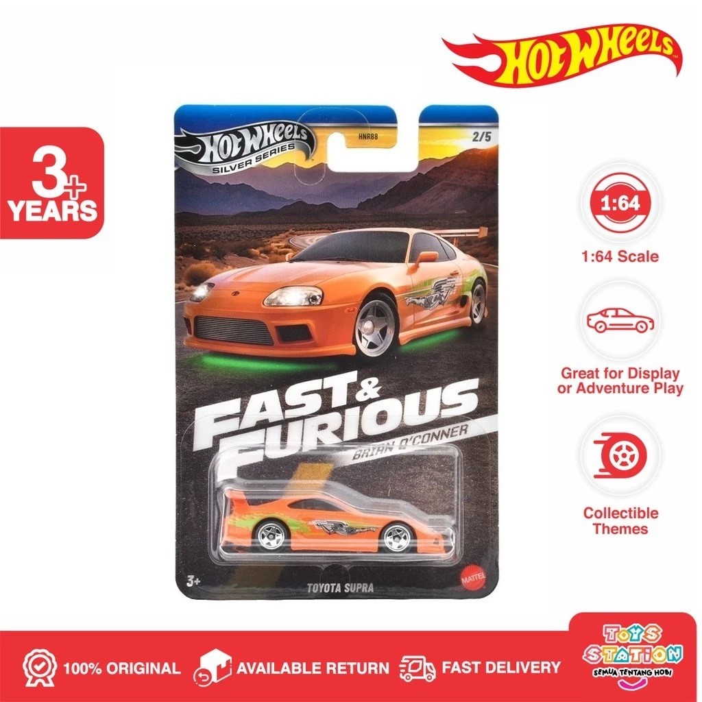 Hot Wheels Rápido Y Furioso 2024 Brian O Conner Toyota Supra Naranja Shopee México