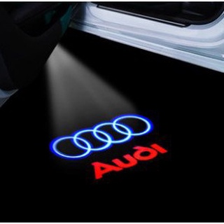 Luz LED de bienvenida para puerta de coche, lámpara de proyector, luces  decorativas para Audi Sline A1, A2, A3, A4, A5, A6, A7, A8, 8P, B6, B7, B8,  Q3, Q5, Q7, Rlines 