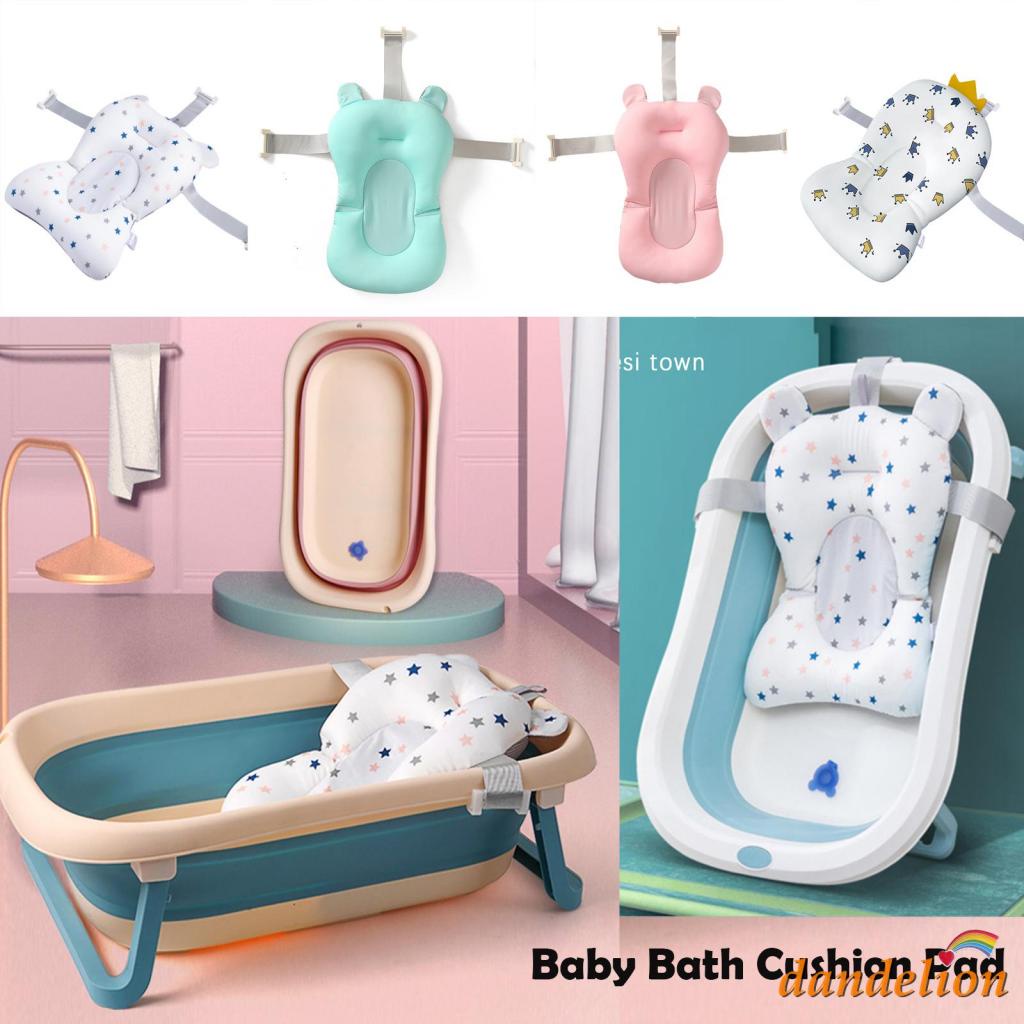 Bebé Bañera Mat Bebé Baño Cojín Cojín para Recién Nacido Antideslizante  Flotante Bañera Asiento Baño Almohada Bebé Bañera Soporte Malla