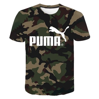 La oficina fingir Creación Nueva Moda Puma Camiseta Hombres Mujeres Impreso 3D Manga Corta Streetwear  Casual Cool Tops Tee | Shopee México