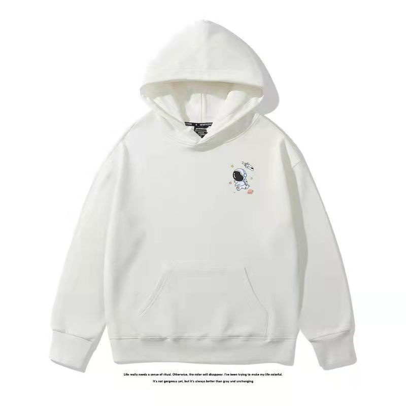 thumbnail image 1 of Sudadera Con Capucha Con Estampado De Astronauta Suelta casual Minimalista hip-hop street, 1 of 5
