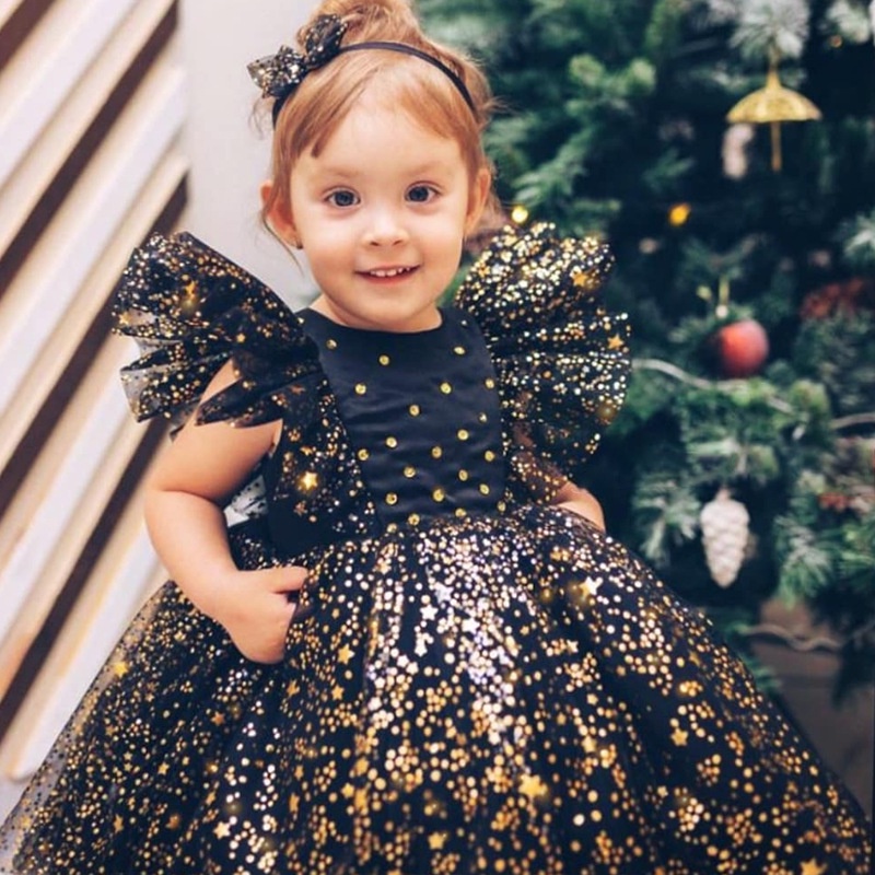 1 2 3 4 5 Años Vestido De Bebé Niñas Malla Moda Princesa Fiesta Navidad Regalo De Cumpleaños Ropa Para Niños | Shopee México