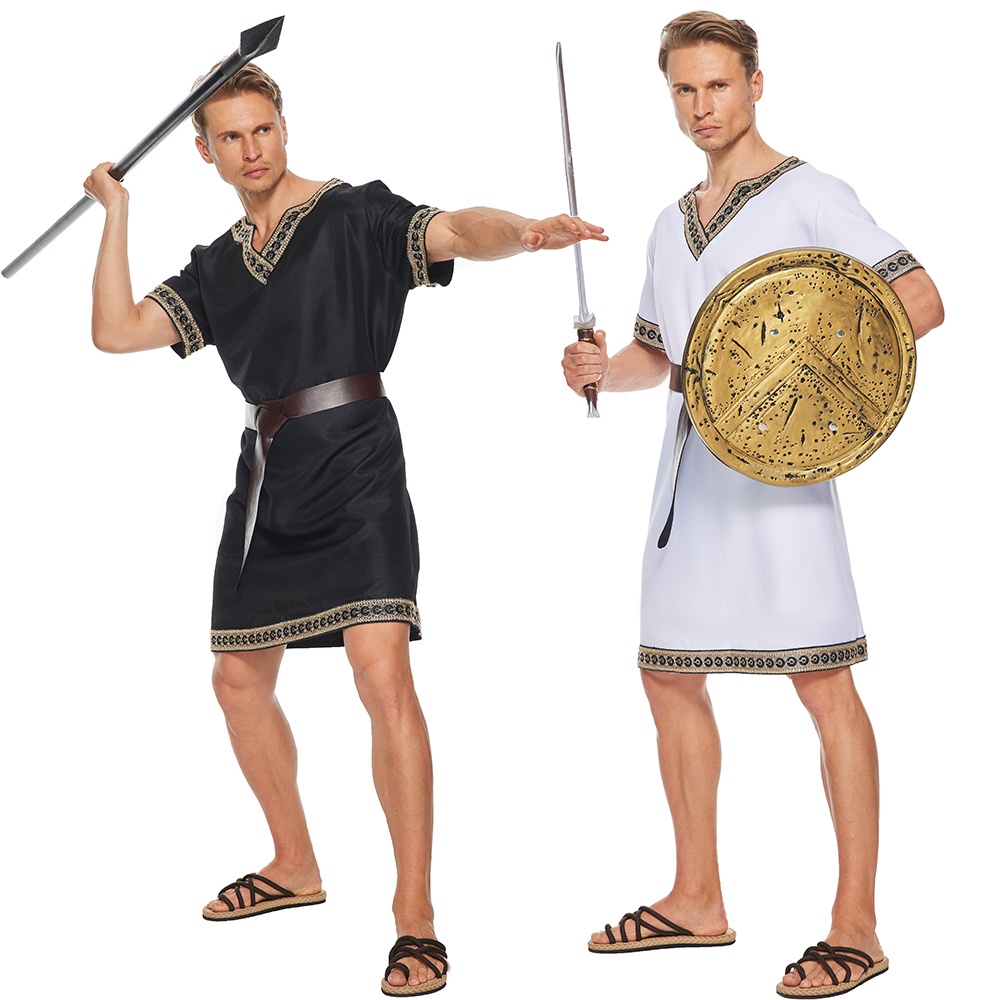 Slorntukn Toga Disfraz Para Hombre, Túnica Griega Romana Con