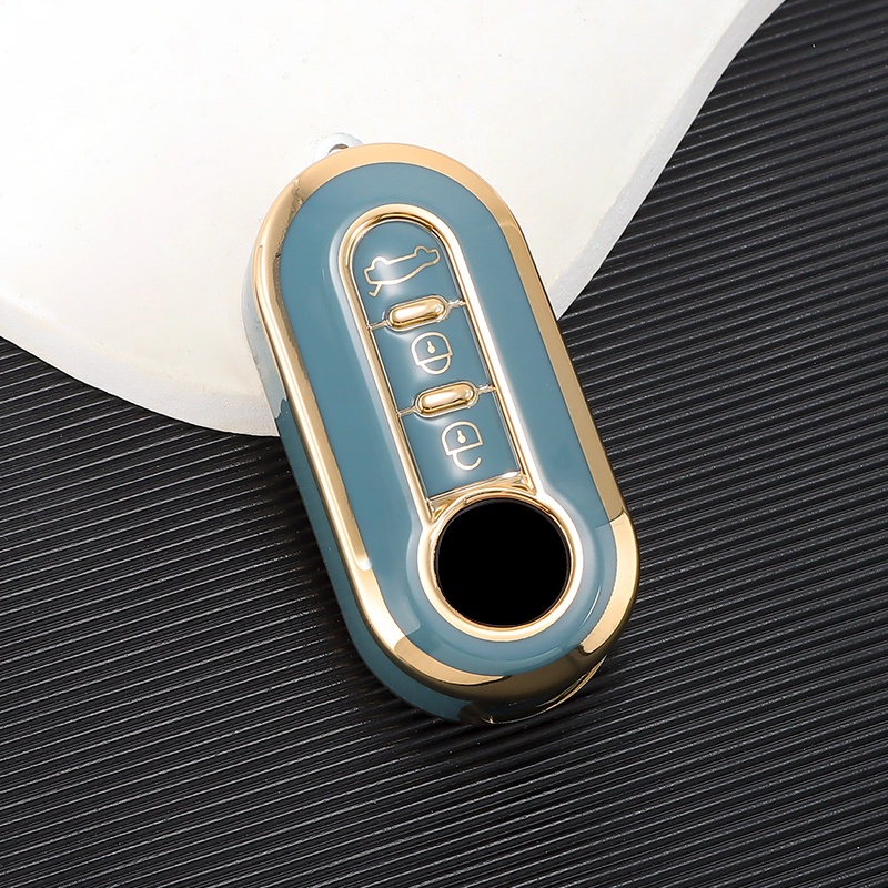 Almohadilla De Boton De Goma KEYYOU Para Fiat 500