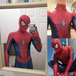 Disfraz de Spiderman para niños, traje de superhéroes Con máscara