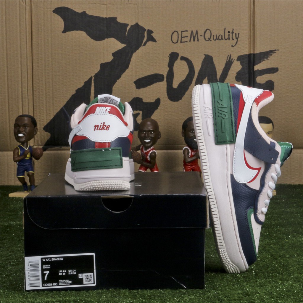nike Air Force 1 SHADOW AF1 Skate Zapatos casual Zapatillas Para Las Mujeres Mar Azul Correr r907 Shopee Mexico