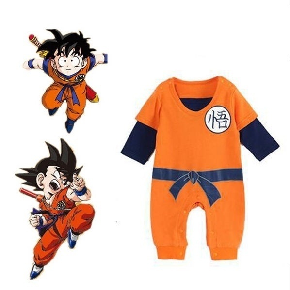 1 pza Traje de bebé de Dragon Ball Goku recién nacido niño ropa mameluco ropa de cuerpo | Shopee México