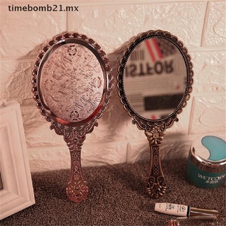 Espejo de mano vintage, pequeño espejo decorativo de mano