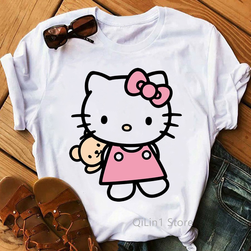 Camiseta hello kitty store feminina