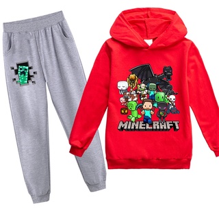 minecraft juego patrón sudaderas unisex sudadera niños ropa conjunto niña niño  grande navidad ropa traje | Shopee México