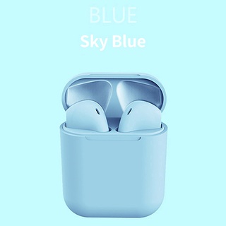 i12 tws auriculares inal mbricos bluetooth airpods macaron earpods