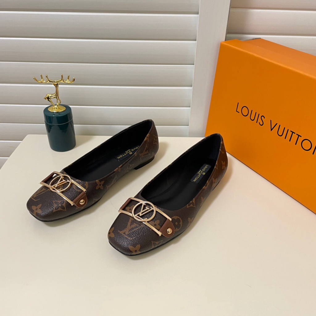 Las mejores ofertas en Zapatos planos para mujer marrón Louis Vuitton