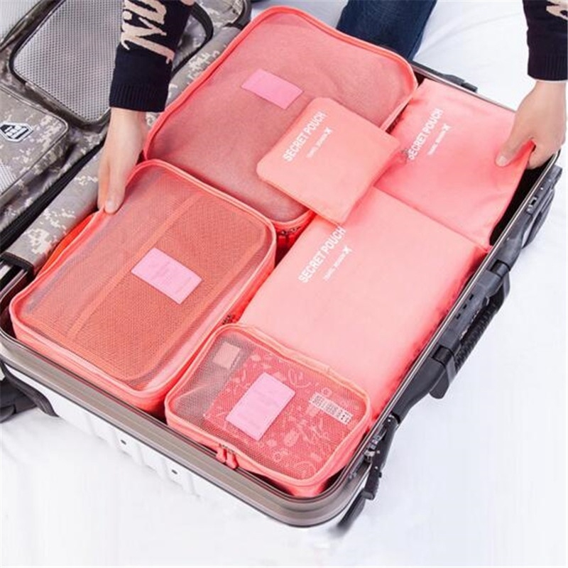 Bolsas de viaje 7 en 1 bolsas organizadoras de viaje para maleta