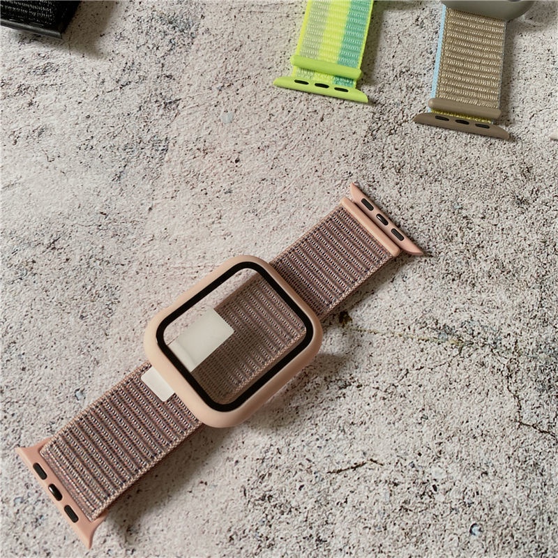 correa De Nailon Para apple watch band 44 mm 40 45 41 38 42 Pulsera Reloj iWatch serie 3 5 6 se 7 Banda Shopee Mexico