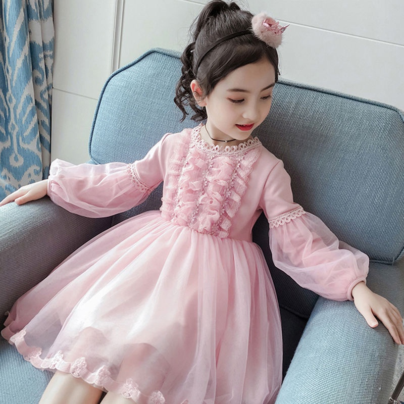 vestido Tutú Rosa Lindo Bebé Falda Princesa Manga Larga - Temu