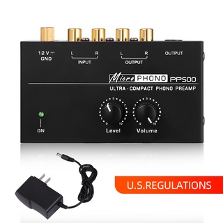 Preamplificador PP500 Phono Ultracompacto Con Nivel Y Volumen