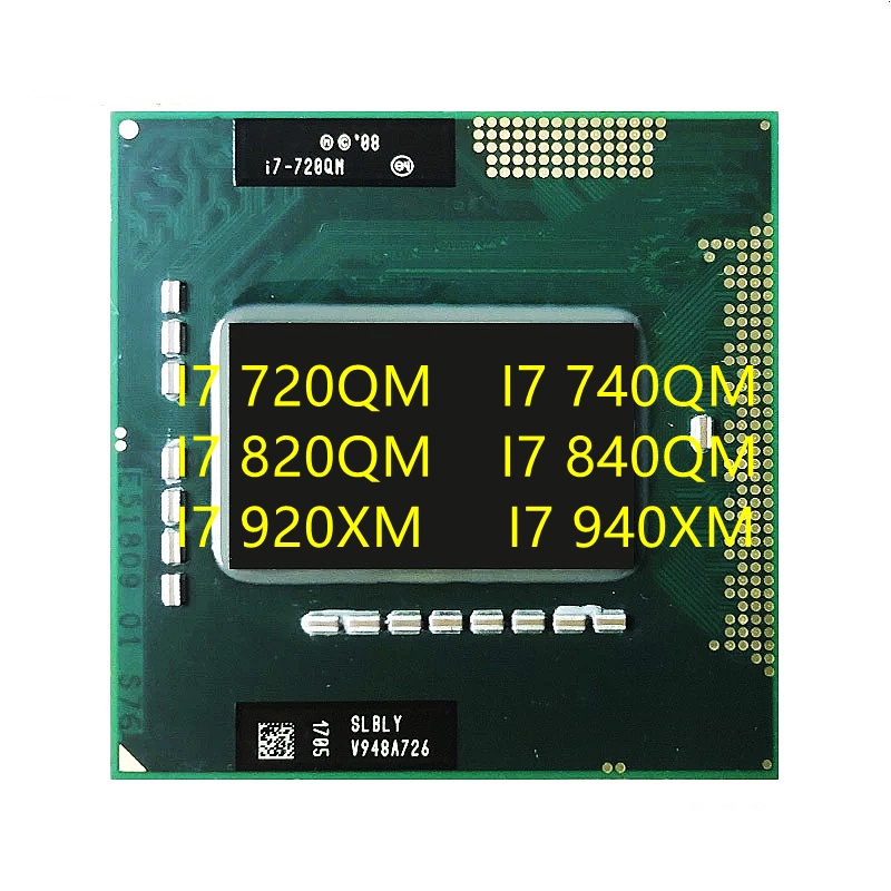 I7-820QM 840QM 920XM 940XM Portátil CPU Procesador Socket G1 rPGA988A ...