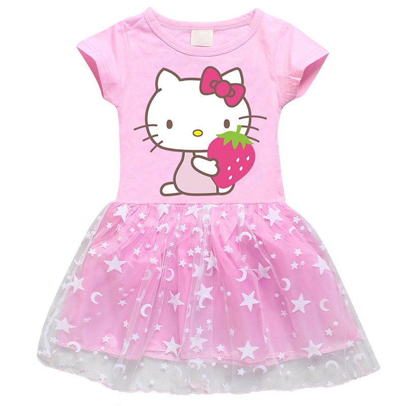 2-8 Años Hello Niñas Vestido De Verano Cosplay Pequeño Princesa Regalo De Ropa Niños | Shopee México