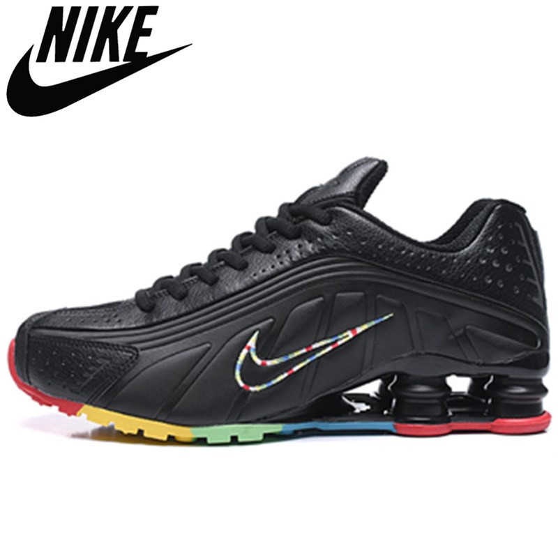 Zapatos De Columna De Aire Originales nike shox r4 Para Hombre Para Correr Casuales Shopee Mexico