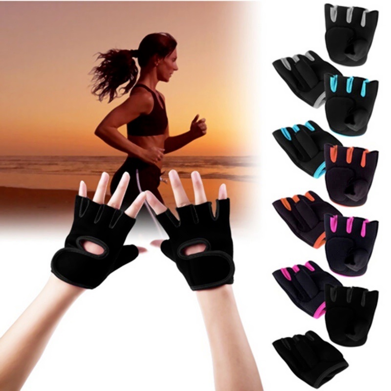 Guantes Deportivos Mujer y Hombre Guantes Fitness y Ciclismo Diseño de  Medio Dedo y Transpirables para Levantamiento Ejercicio Físico o  Entrenamiento al Aire Libre (M, Rosa)