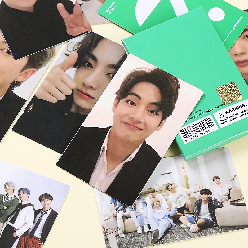 9pcs/set KPOP BTS Memories of 2020 HD Card 9pcs/set JK V JIMIN JIN