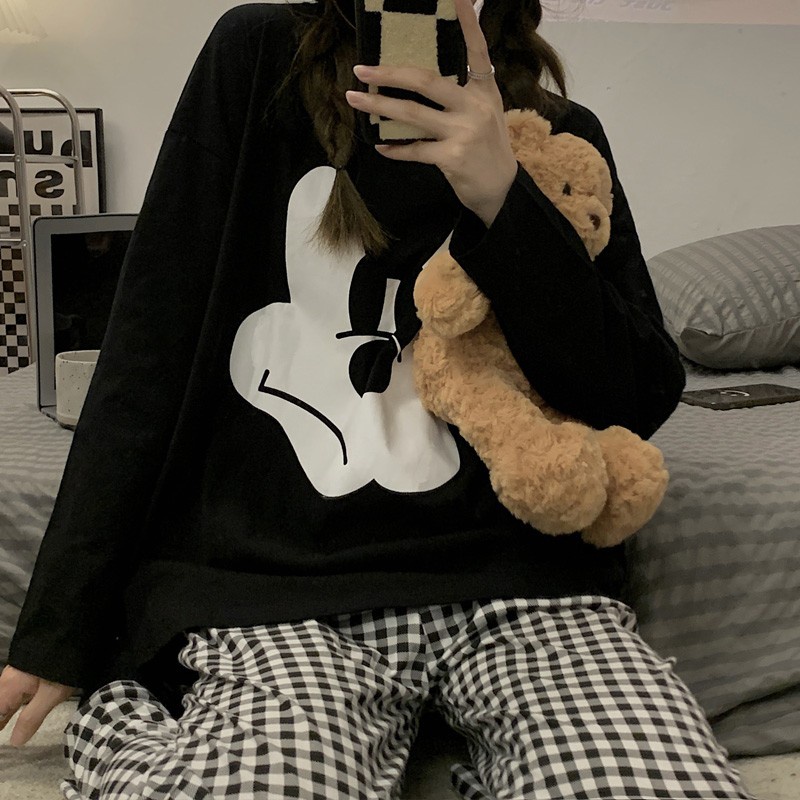 Pijama Mickey niño manga larga