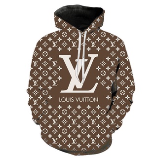 Hombres Zip Sudaderas Con Capucha Nuevo Louis Vuitton Casual LV