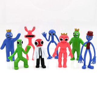 7pcs/set roblox arco-íris amigos minifiguras engraçadas montadas