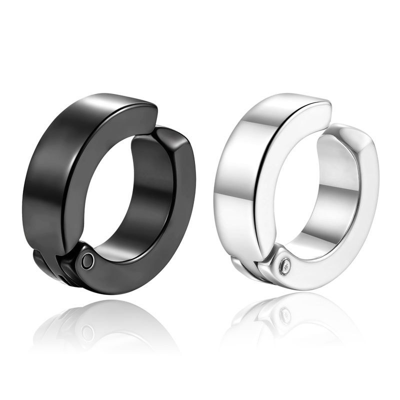 aretes para hombre, estilo punk, arete sin perforacion, acero ...