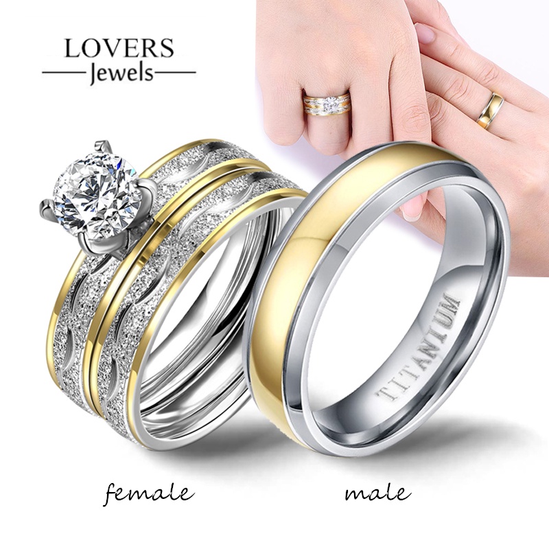 Anillos De Acero Inoxidable Para Hombres Y Mujeres Diamantes De