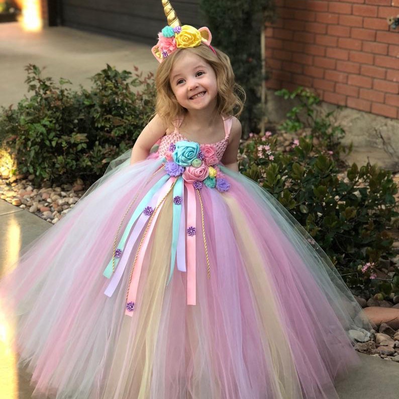 Traje de 2025 unicornio de niña