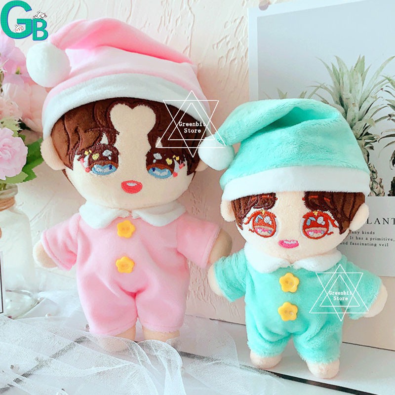 15CM/20CM BTS Blackpink EXO Doll Clothes Set Sweet Pajamas Hat Plush ...