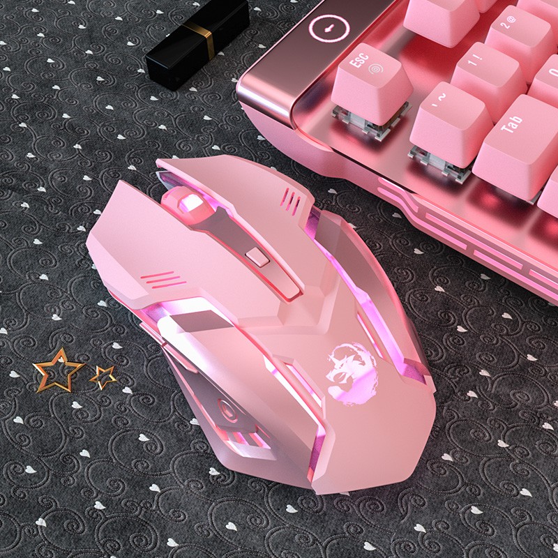 mouse inalámbrico rosa Bluetooth lindo hámster forma Kawaii portátil  ergonómico silencioso, ligero, silencioso, inalámbrico, para juegos, para  PC, portátil, computadora, Mac, iPad Pro, MacBook Pro/Air regalo (sin  receptor) : : Electrónicos