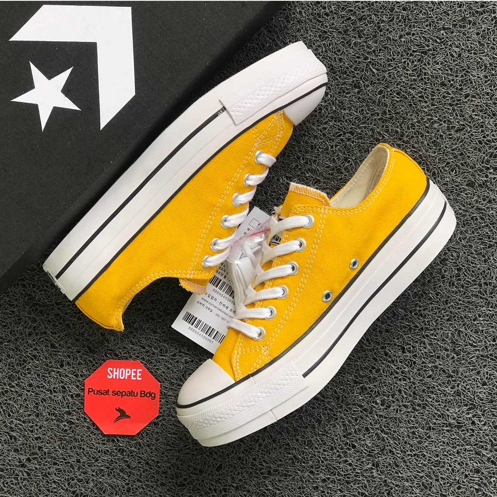 Zapatos De Tac n Alto De Plataforma Converse De Color Amarillo