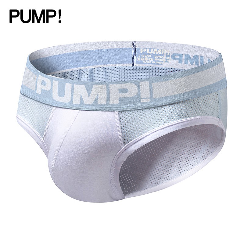 PUMP ropa interior de los hombres Sexy calzoncillos de algodón transpirable  moda calzoncillos suaves deportes de secado rápido U convexo cintura baja  bragas | Shopee México