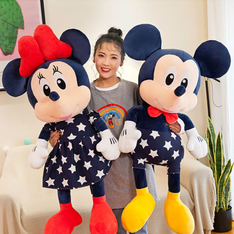 Muñecas De Peluche Mickey Mouse Y Minnie Juguetes De Regalo