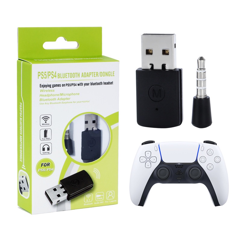  Adaptador Bluetooth PS4 USB 4.0 RALAN, mini micrófono  inalámbrico USB adaptador de audio receptor compatible con PS4/PS5  Playstation/Soporte A2DP HFP HSP : Videojuegos