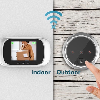 Cámara de puerta digital para Tuya Smart Wifi Visor de mirilla de puerta  para el hogar para el apartamento